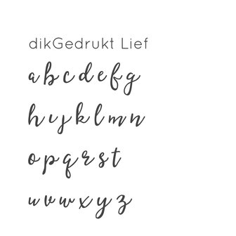 dikGedrukt | Lief incl. collier
