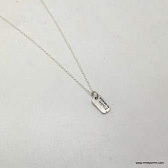 Plaatje incl. collier | Naam&Datum