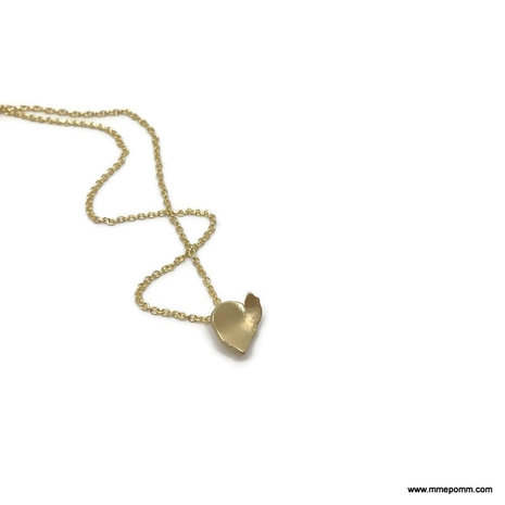 Sweetheart ketting &#039;oud&#039; goud 