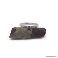 Licht Amethist geboortering | Februari